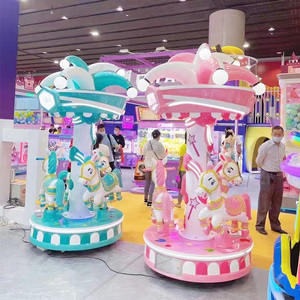 Manège pour enfants coloré et personnalisé à 3 places, pour parcs d'attractions extérieurs et mini-carrousel intérieur, à vendre - Product Image 6