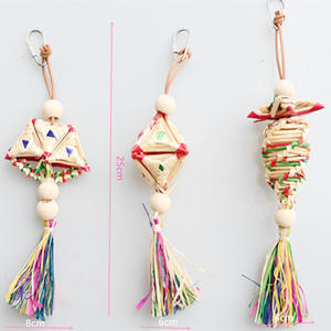 El Yapımı Çim Papağan Oyuncakları Rafya Diş Kaşıyıcı Oyuncaklar Rahatlatıcı Malzemeler Toptan Ürünler Stokta Ekolojik Ürünler Dikdörtgen - Product Image 4