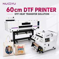 Imprimante DTF 60 cm à double tête XP600 avec encre blanche, imprimante directe sur film avec secoueur de poudre et sécheur pour T-shirt