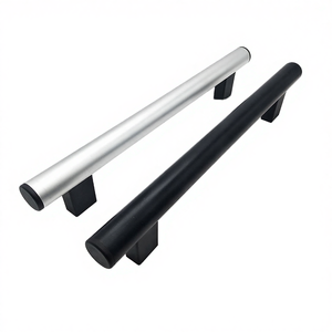 Kenop Lemari Aluminium Alloy LS415 XUKUN, Hitam, Bentuk Persegi, Model T-Bar, untuk Lemari Tangga, Lemari Pakaian, Lemari, dan Laci, Heavy Duty CNC - Product Image 4
