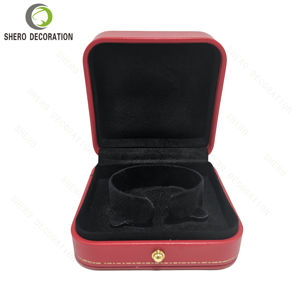 OEM Factory Custom Brand Red Leather Wholeset Jewelry <b>Box</b> Luxury Ring <b>Bracelet</b> Bangle Earrings Packaging Brand Jewelry <b>Box</b> - Product Image 4