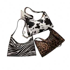 Bolso de Mano de Moda 2025 con Cierre de Cremallera, Venta al por Mayor Directa de Fábrica, Bolso Bandolera con Cadena y Pañuelo de Seda Cuadrado Pequeño Estampado - Product Image 3