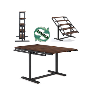 <span class=keywords><strong>Table</strong></span> à manger/étagères pliantes en bois convertibles de meubles créatifs de Guangdong pour l'événement - Product Image 5