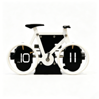 Horloge de table en forme de vélo, décoration moderne et élégante pour la maison, polyvalente pour le salon, le bureau et la chambre