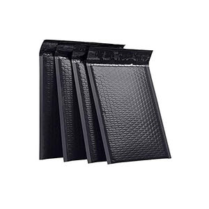 ถุงใส่ซองฟิล์มกันกระแทกสำหรับส่งฟิล์มโลโก้แบบกำหนดเองถุงใส่เสื้อผ้าอเนกประสงค์ถุงบรรจุภัณฑ์แบบมีฟองจดหมายสีดำ - Product Image 1