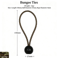 Attaches élastiques pour balles, cordes élastiques pour camping en extérieur, sangles de fixation pour tentes, cordons élastiques pour bagages de voyage et rangement
