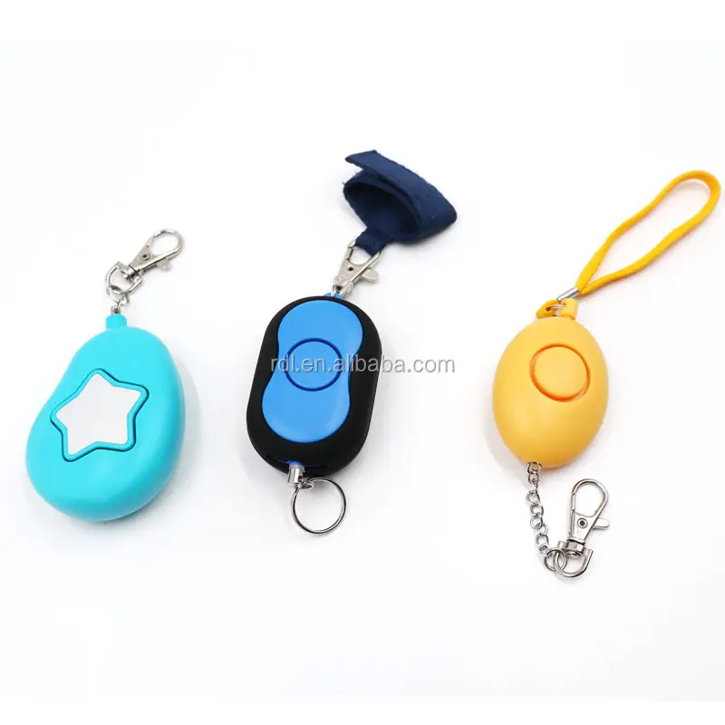 Promotional Gift Anti Wolf Security Protect Alert Scream Loud Personal Safety Female Set Kids Keychain Alarm
