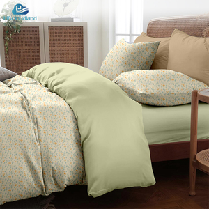 Juego de Ropa de Cama de Lujo Cloudland Ethan con Funda de Edredón Estampado de Plantas, 300 Hilos, 100% Algodón Ecológico con Funda de Almohada, Tamaño Queen, 3 Piezas - Product Image 2