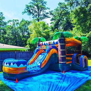 <span class=keywords><strong>Castillo</strong></span> Inflable Comercial para Niños con Tobogán, <span class=keywords><strong>Castillo</strong></span> Acuático Inflable con Piscina - Product Image 2