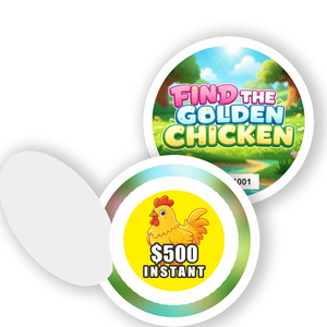 Customized Eco-friendly Durable Cardboard Pull Tabs and Break Open Lottery Tickets One Window Game Card - Product Image 1