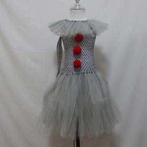 Ropa Infantil al por Mayor Disfraz <span class=keywords><strong>de</strong></span> Payaso Joker <span class=keywords><strong>Pennywise</strong></span> para Niña HDFT-002 - Product Image 2