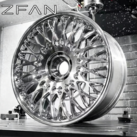 Jantes forgées ZFAN à profil profond avec disque aérodynamique 17-28 pouces 5x112 5x114.3 5x120, jantes de course pour BMW GTR Lamborghini Rolls-Royce