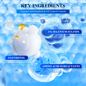 Champú Avanzado con 1% de Sulfuro de Selenio, Refrescante, para el Cuidado Diario del Cuero Cabelludo, Antipicazón, Limpieza Profunda, Calidad de Salón, con Aminoácidos - Product Image 2