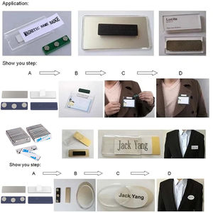 합리적인 가격의 명찰 자석, 마그네틱 이름표 자석, 자석 버튼 배지 - Product Image 6