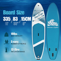 Planche de paddle gonflable 11' (335 cm) pour SUP et surf, vente directe d'usine UE en dropshipping