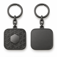 Porte-clés personnalisé avec emblème géométrique à facettes, logo de marque personnalisable, vente en gros directe, souvenir, fabricant en gros