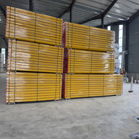 H20 Timber Beam Concrete Formwork System Wooden Beam LVL Construction Shuttering Beam Waterproof Coating Yellow Red Ends