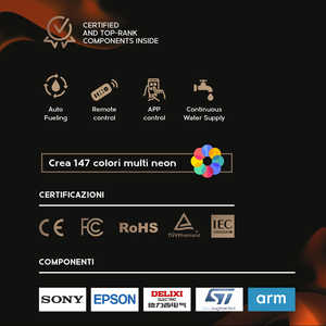 Chimenea Eléctrica con Vapor de Agua, Inserto de Quemador 3D con APP, Integrada 100 PRO-LINE - Product Image 4