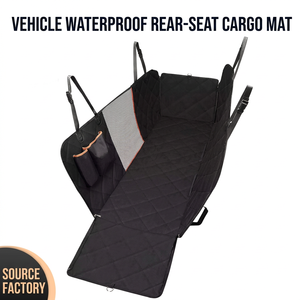 Funda Impermeable Acolchada para Asiento Trasero de Coche para Perros, Protector de Asiento Trasero, Alfombrillas Plegables para Mascotas para SUV, Camioneta y Coche Familiar - Product Image 3