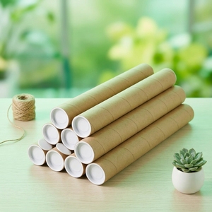 Durable Recyclable Sealed Edge Round Cylindrical Kraft <b>Cardboard</b> Packaging For Temple Offering Souvenir paper <b>tube</b> for incense - Product Image 1