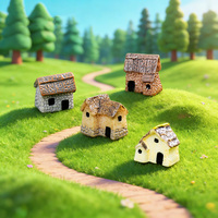 Miniatures de maisonnettes de village en résine pour jardin féerique, artisanat pour bonsaï, terrarium, paysage de bureau, jardin, patio, décoration de bureau