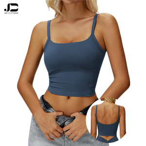 Cheveux fraisés Yoga gilet généreux <span class=keywords><strong>dos</strong></span> bretelles sport gilet en plein air course sport sous-vêtements femme Yoga gilet - Product Image 1