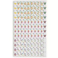 Mahjong américain de luxe en acrylique jaune à 2 couches, 160 tuiles, durable, thème Pâques (Poussin, Carotte, Œuf à couver, Lapin), pour fêtes entre amis, vente en gros