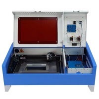 Máquina de Grabado Láser de CO2 de 40W, Mini, Refrigerada por Agua, para Estampado, con Soporte para DXF/LAS