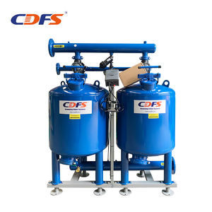 ระบบกรองทรายแบบตื้น ควบคุมด้วยระบบดิจิตอล ตัวกรองทำจากเหล็กกล้าคาร์บอน อัตราการไหล 30 ลูกบาศก์เมตร/ชั่วโมง สำหรับการกรองน้ำก่อนการใช้งานในระบบชลประทานทางการเกษตร - Product Image 1