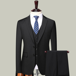 Marié robe de mariée <span class=keywords><strong>mariage</strong></span> meilleur homme <span class=keywords><strong>grande</strong></span> <span class=keywords><strong>taille</strong></span> hommes Blazer + <span class=keywords><strong>pantalon</strong></span> + gilet Style britannique trois pièces costume hommes costumes costume de <span class=keywords><strong>mariage</strong></span> - Product Image 3
