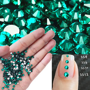 Kristal Rhinestone Bulat Flatback Non-Hotfix, Batu Lepas untuk Gaun, Tas, Sepatu, Kerajinan DIY & Dekorasi Pakaian - Product Image 3