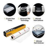 Film de protection de peinture CPKL TPU 7,5 mil PPF auto-réparateur anti-rayures hydrophobe pour carrosserie de voiture, OEM ODM, logo personnalisé