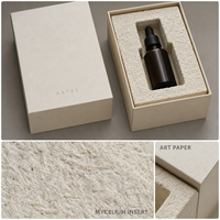 Emballage personnalisé pour champignons, emballage en mycélium pour boîte cadeau de bijoux et montres haut de gamme, style Wabi Sabi Zen, coque organique