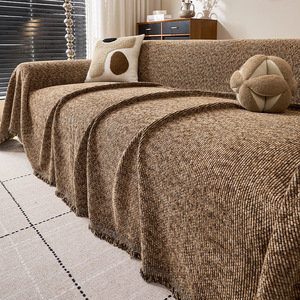 Chenille <b>Sofa</b> <b>Cover</b> Solid Color 145-185Cm Non-Slip Modern Style <b>Sofa</b> Slipcover <b>For</b> General <b>Sofas</b> Summer 2026 - Product Image 3
