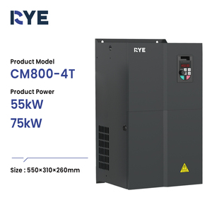 อินเวอร์เตอร์ปรับความถี่ RYE รุ่น CM800 ขนาด 55kW/75kW 3 เฟส 380V แรงบิดสูง สำหรับระบบสายพานลำเลียง - Product Image 1