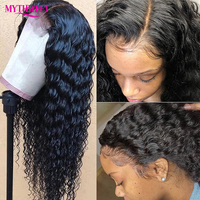 Perruque en dentelle complète HD pré-épilée, perruques en cheveux humains, tissage profond, dentelle transparente, perruque frontale en dentelle, cheveux vierges brésiliens pour femmes noires