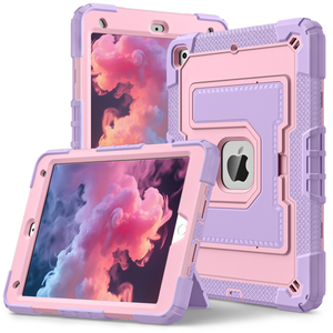Étui de tablette en silicone antichoc pour enfants WESOROL avec béquille pour iPad 7e/8e/9e génération 10,2 pouces - Product Image 1