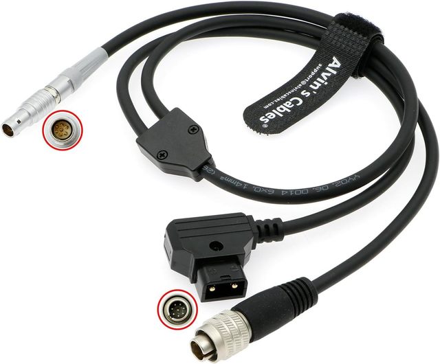 Alvin's Cables CAM 7 Pin 8 Pin + D-Tap Cable Plastic PVC ARRI RIA-1| Cforce RF Motor for F5| F55| Venice Remote