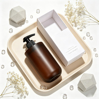 Bouteilles en plastique PET personnalisées de 250 ml, 300 ml, 500 ml en forme de U avec pompe pour lotion, shampoing, gel douche, savon pour les mains et emballages de soins de la peau