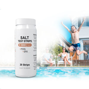 Bandelettes de <span class=keywords><strong>test</strong></span> d'eau salée pour bain à remous Spa <span class=keywords><strong>Piscine</strong></span> Aquarium Kit de bandelettes de <span class=keywords><strong>test</strong></span> d'eau salée pour la teneur en chlorure de sodium 0-8000 ppm - Product Image 2