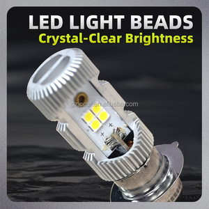 หลอดไฟหน้ารถมอเตอร์ไซค์ LED ยี่ห้อ JIACHI รุ่น T19/1Leg H4 BA20D P15D หลอดไฟเสริมสำหรับมอเตอร์ไซค์ 4smd 3030 อุปกรณ์เสริมสำหรับรถออฟโรด - Product Image 6