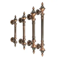 Poignée de porte en alliage de zinc antique, longueur 280-550 mm, poignée de porte en bronze, poignée de porte d'entrée d'hôtel, poignée de porte de centre commercial, 1 pièce