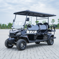 Voiture de golf électrique à batterie lithium pour l'Europe, certifiée CE, batterie lithium 48V, buggy de golf électrique 4 places pour resort