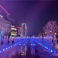 Pertunjukan Air Mancur Wangfujing Proyek Cina, Air Mancur Menari Musikal Besar, Lampu Air Mancur DMX Taman Luar Ruangan
