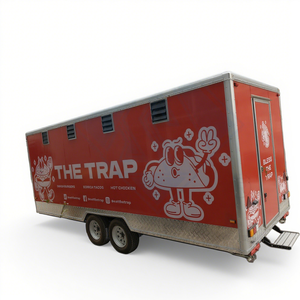 Sosisliler için oturma yemek kamyonu ile gıda kamyonu mobil gıda kamyonu römork - Product Image 4