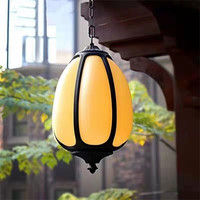 Lámpara colgante contemporánea para exteriores, LED impermeable, Villa, jardín, patio, puerta, pasillo, balcón, lámpara colgante