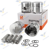Cho Mitsubishi 4d56/4d56t DIESEL đại tu Kit 91.1*2.5 + 2 + 4mm 4cyl Piston Ring Set xi lanh tay áo lót và piston sửa chữa các bộ phận