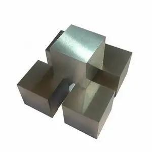 Cube de zircone pure en métal poli, 99.9% pièces, Collection de décoration, de forme carrée, meilleure vente