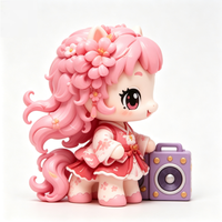 Figurine de Cheval Rose en PVC Personnalisable et Amusante, Boîte Mystère 9cm, Jouet Promotionnel, Figurine de Collection Designer, Cadeau, Jouet d'Art, Collections