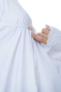 SIPO Singapur Malasia Borong musulmán Ramadán mujeres bordado Murah oración encaje de seda Indonesia Telekung - Product Image 4